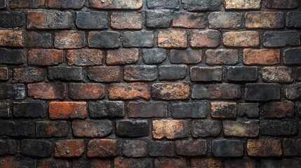 Obraz premium Weathered Rustic Brick Wall with a Charm Perfect for Interior Design Projects and Backgrounds