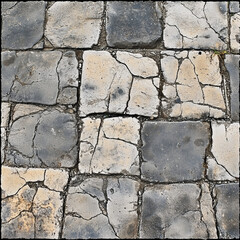 Obraz premium floor texture, stone pavement, pattern road