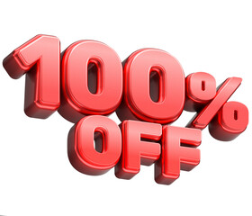 100% Off Sale Banner