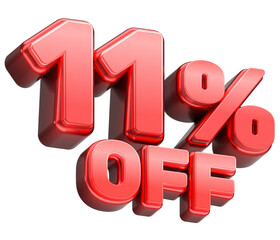 11% Off Discount Sale