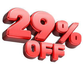 29 Percent Off Sale Discount Offer