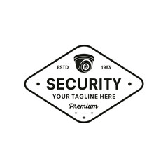Security camera logo vector template illustration design