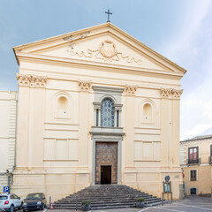 View at the Rosario Church in the streets of Catanzaro in  Italy