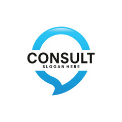 chat message logo design vector illustration