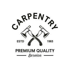 wood work carpenter on white background vector illustration