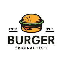 Burgers logo vector template illustration design