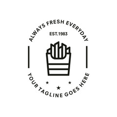 potato logo vector template illustration design