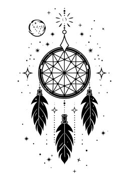 PNG Surreal aesthetic dreamcatcher logo art illustrated chandelier.