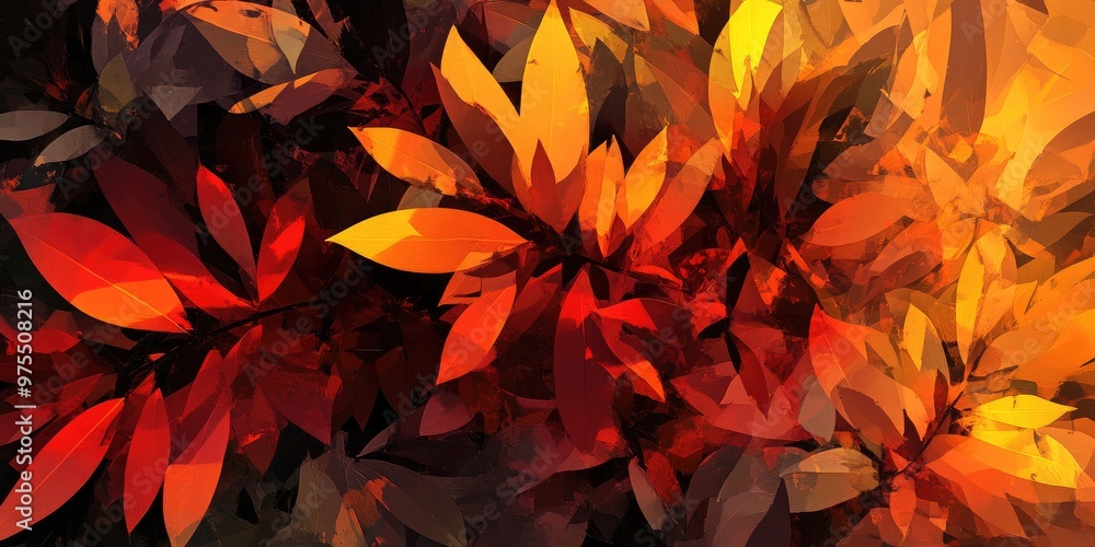 Canvas Prints beautiful abstract foliage image suitable for various art projects