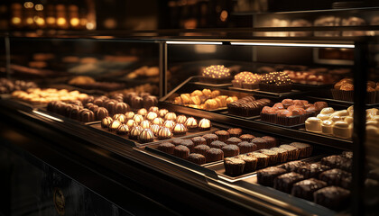 Gourmet French pastry collection no people indoors