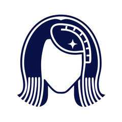 Hair Color Icon. Hairdresser, barber, colorist, hair care