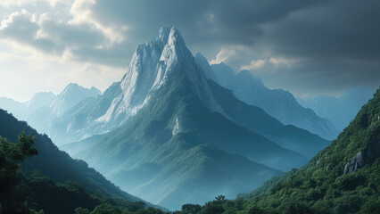 Fototapeta premium The Majesty of Mountains: Stunning Natural Landscapes