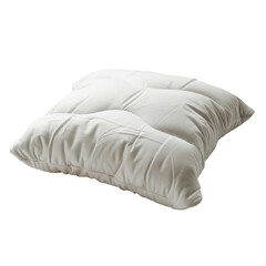 Obraz premium Transparent A white pillow with a pattern on it
