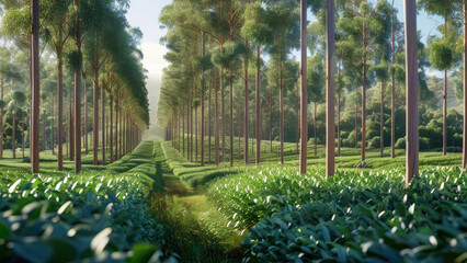 The Beauty of Eucalyptus Garden: Refreshing Green Forest