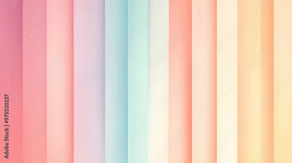 Poster soft pastel color gradient background with gentle transitions, perfect for creating a serene and ele