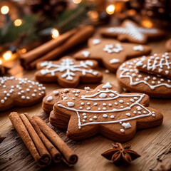 Christmas gingerbread cookies