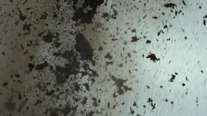 Aeroplane Crashing creating a big explosion, smoke and dust all around, on the landscape