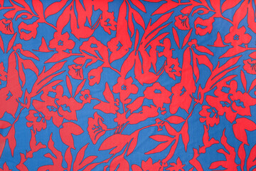 Colorful vintage pattern textile fabric background, realistic and detailed fabric. botanical floral seamless pattern, herb and leave detailed pattern.