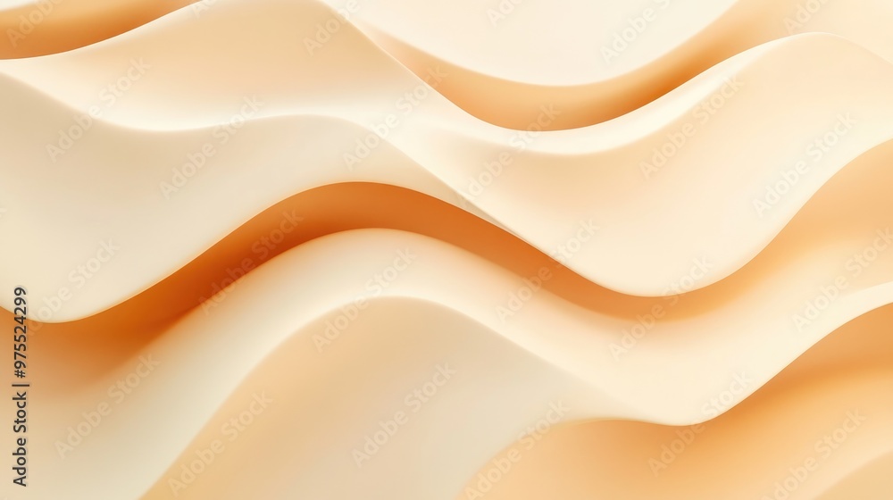 Aufkleber smooth beige background texture with soft warm colors and clean plastic pattern