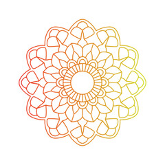 Simple mandala design for pattern design with hand drawn.