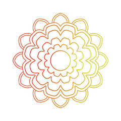 Simple mandala design for pattern design with hand drawn.