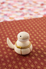 お正月　巳年イメージ