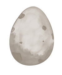 Dinosaur egg huge whole spotted watercolor digital style illustration color children's light and bright for printing and web use