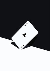 card, white card, vector base, leisure, chance, card on floor