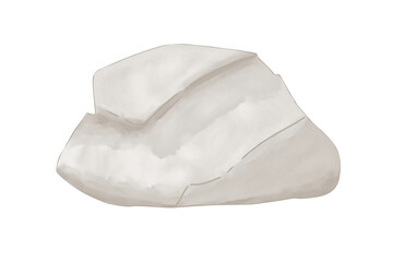 Lump small round gray watercolor digital style illustration color children's light and bright for printing and web use