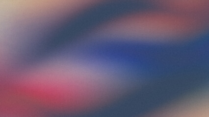 Abstract dark blue red retro grainy background, noisy texture colorful web banner backdrop design