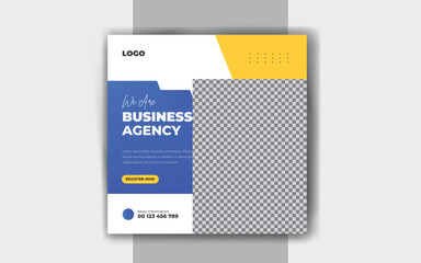Business social media post Digital marketing banner template