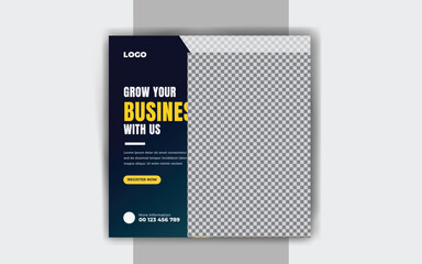 Business social media post Digital marketing banner template