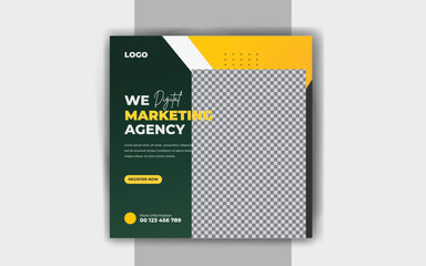 Business social media post Digital marketing banner template