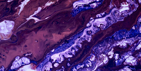 Obraz premium Immerse Yourself in the Mesmerizing Dance of Colors and Textures on an Abstract Canvas 