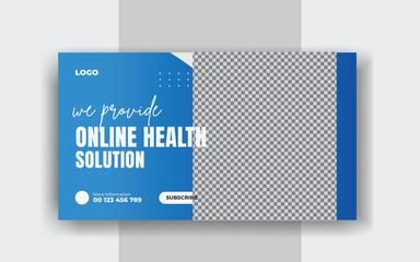 medical you tube thumbnail design protection template and virus buying