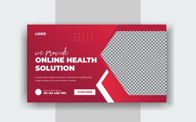 medical you tube thumbnail design protection template and virus buying