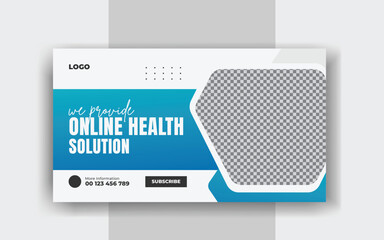 medical you tube thumbnail design protection template and virus buying