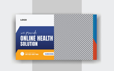 medical you tube thumbnail design protection template and virus buying