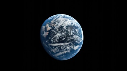 Naklejka premium Earth From Space: A Blue Marble in the Vastness