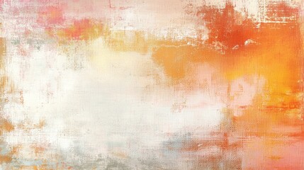 Abstract Canvas Texture with White, Yellow, Orange, and Pink Hues, Canvas Texture, Background, Abstract Art