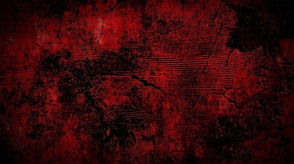 Obraz premium Crimson Cracked Texture with Dark Abstract Lines, texture, abstract, background