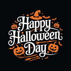 Happy Halloween Day vector t-shirt design