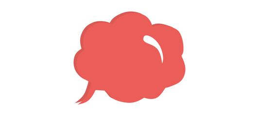 Yellow thinking Speech Bubble Vector isolated.