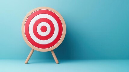 SEO target, bullseye with keywords and rankings, 3D illustration