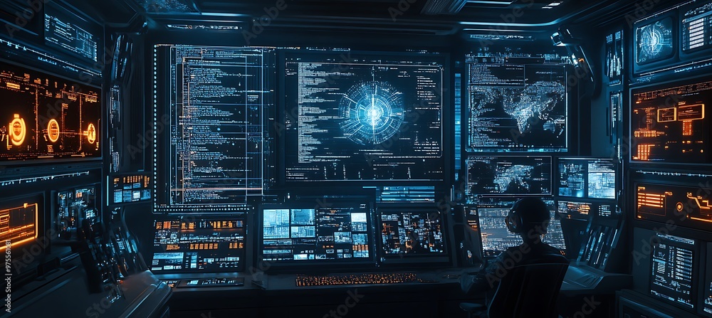 Poster a digital universe with ai-driven communication systems and virtual reality hubs