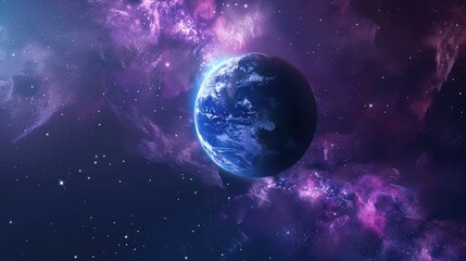 Obraz premium Cosmic abstract background with cosmic phenomena and celestial events.