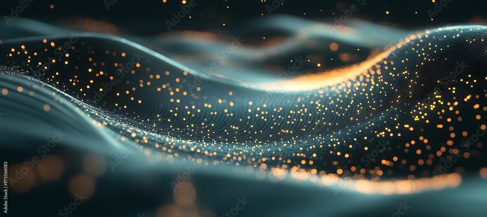 Poster a digital universe with interconnected data networks and virtual reality hubs