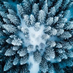 Schneewald Perspektive