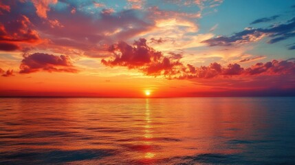 Sunset over the Ocean