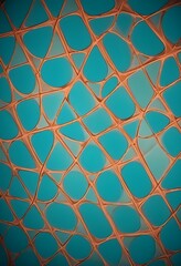 Fototapeta premium A macro shot of a squared pattern copper texture, revealing the metallic sheen and rich, warm tones of copper, with visible scratches and dimples that add character., close-up shot, short distance, pa